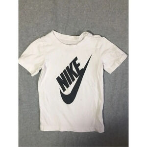 Kids Nike Shirt Size 6 Basic Classic Athletic Sports Basketball White Black